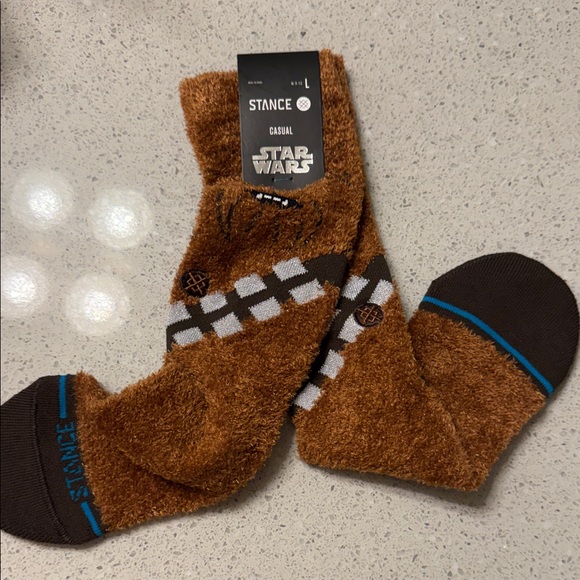 Stance Star Wars Chewbacca Limited Fuzzy Brown Socks - Picture 5 of 7